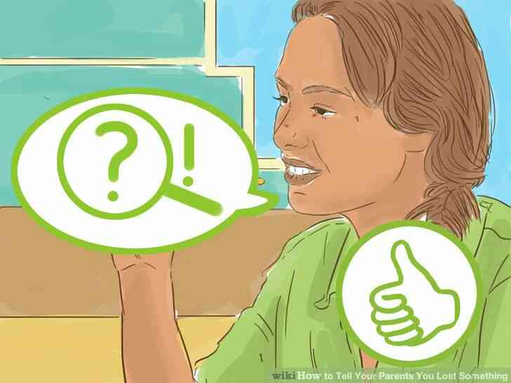 Image intitulée Dire à Vos Parents que Vous avez Perdu quelque Chose à l